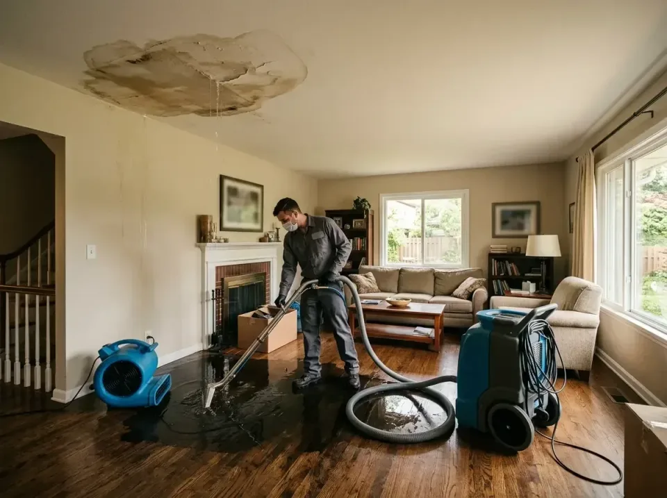 attic-pipe-burst-ceiling-drip-008 — frequently asked questions, Water Damage Restoration & Carpet Care in Fairmount, IN